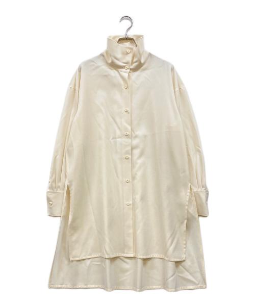 CABAN（キャバン）CABaN (キャバン) ウールツイル ハイネックロングシャツ ベージュ サイズ:S 未使用品の古着・服飾アイテム