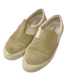 Maison Margiela（メゾンマルジェラ）の古着「スウェードキャンバススリッポン」｜ベージュ