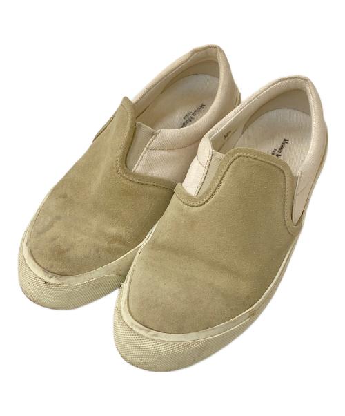 Maison Margiela（メゾンマルジェラ）Maison Margiela (メゾンマルジェラ) スウェードキャンバススリッポン ベージュ サイズ:39 1/2の古着・服飾アイテム