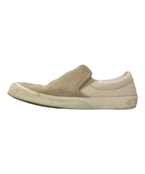 Maison Margiela（メゾンマルジェラ）Maison Margiela (メゾンマルジェラ) スウェードキャンバススリッポン ベージュ サイズ:39 1/2の古着・服飾アイテム