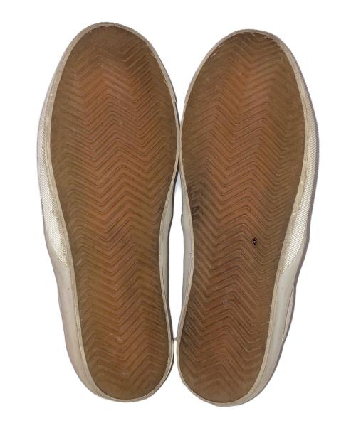 Maison Margiela（メゾンマルジェラ）Maison Margiela (メゾンマルジェラ) スウェードキャンバススリッポン ベージュ サイズ:39 1/2の古着・服飾アイテム