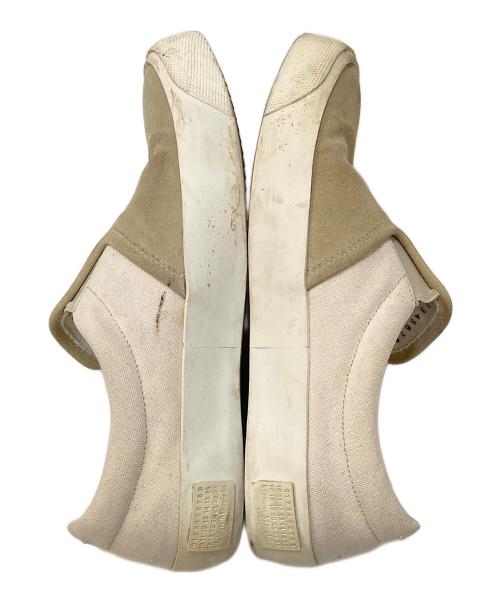 Maison Margiela（メゾンマルジェラ）Maison Margiela (メゾンマルジェラ) スウェードキャンバススリッポン ベージュ サイズ:39 1/2の古着・服飾アイテム