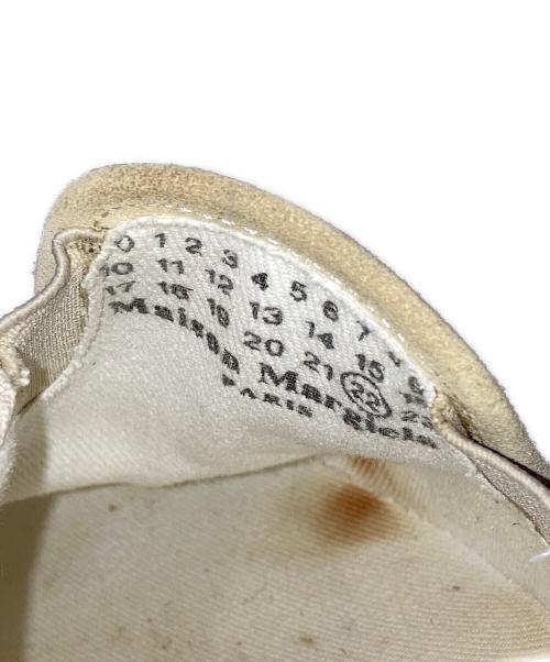 Maison Margiela（メゾンマルジェラ）Maison Margiela (メゾンマルジェラ) スウェードキャンバススリッポン ベージュ サイズ:39 1/2の古着・服飾アイテム