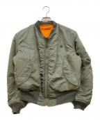 US ARMYユーエスアーミー）の古着「MA-1ジャケット」｜グリーン