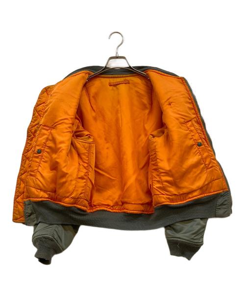 US ARMY（ユーエスアーミー）US ARMY (ユーエスアーミー) MA-1ジャケット グリーン サイズ:Mの古着・服飾アイテム