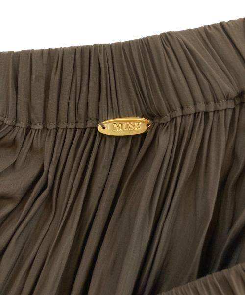 MUSE de Deuxieme Classe（ミューズ ドゥーズィエム クラス）MUSE de Deuxieme Classe (ミューズ ドゥーズィエム クラス) Gather Maxi スカート ベージュ サイズ:Fの古着・服飾アイテム