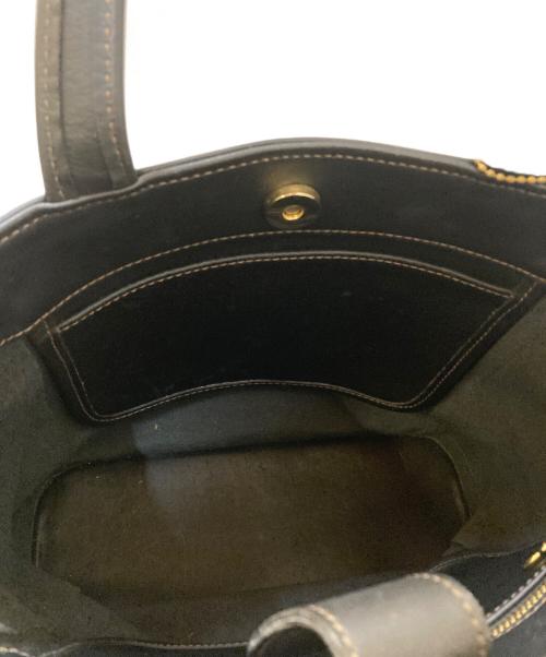 OLD COACH（オールドコーチ）OLD COACH (オールドコーチ) レザートートバッグ ブラックの古着・服飾アイテム