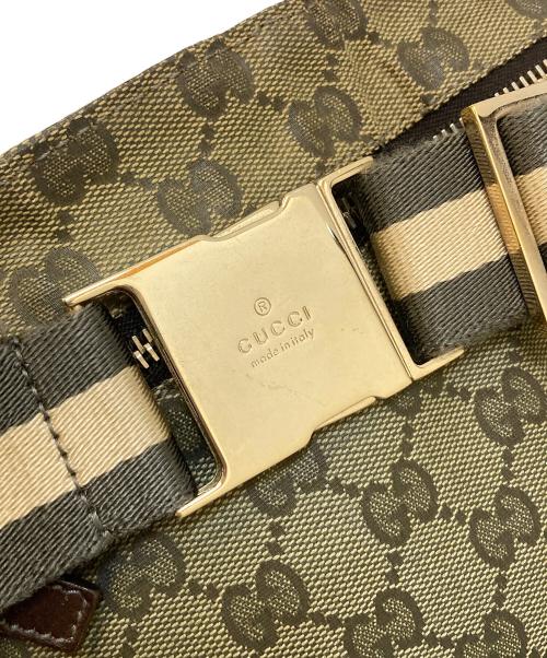 GUCCI（グッチ）GUCCI (グッチ) GGキャンバス ウエストポーチ ベージュの古着・服飾アイテム