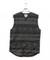 ）の古着「Shetland Cotton JQ Tweed Vest」｜グレー