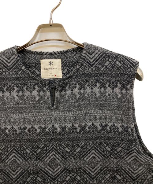 Snow peak（スノーピーク）snow peak (スノーピーク) Shetland Cotton JQ Tweed Vest グレー サイズ:Ｍの古着・服飾アイテム
