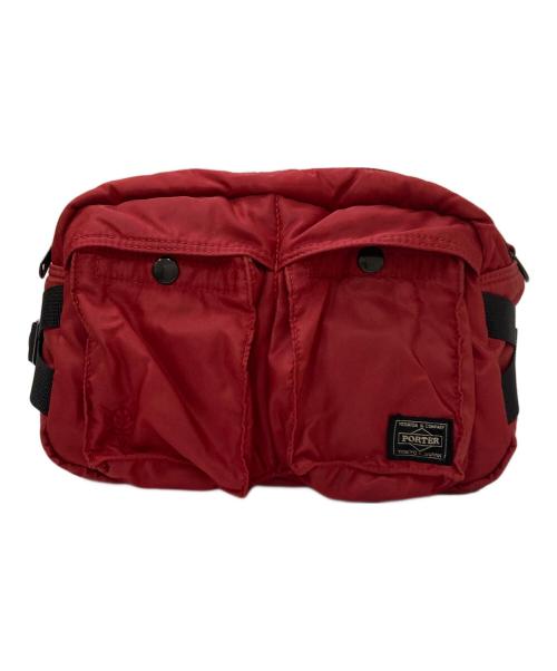 PORTER（ポーター）PORTER (ポーター) STRICT-G (ストラクトジー) タンカー ウエストバッグ レッドの古着・服飾アイテム