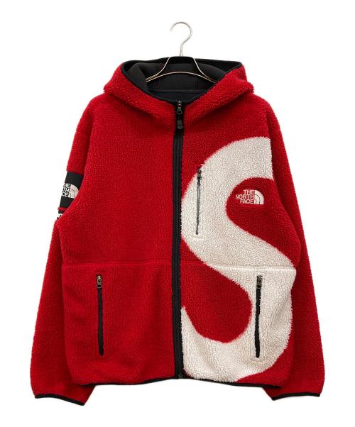 THE NORTH FACE（ザ ノース フェイス）THE NORTH FACE (ザ ノース フェイス) SUPREME (シュプリーム) 20AW S LOGO HOODED FLEECE JACKET レッド サイズ:Lの古着・服飾アイテム
