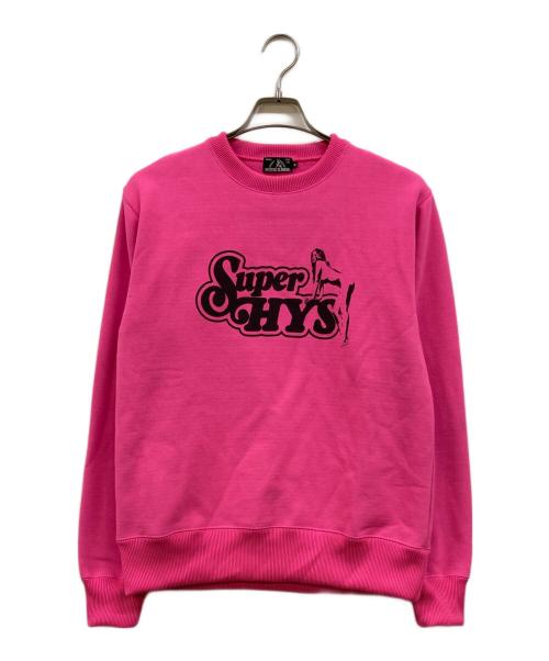 Hysteric Glamour（ヒステリックグラマー）Hysteric Glamour (ヒステリックグラマー) SUPER HYS スウェット ピンク サイズ:Ｍの古着・服飾アイテム