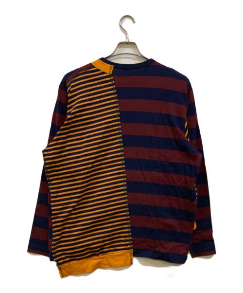 kolor/BEACON（カラービーコン）kolor/BEACON (カラービーコン) ソフト天竺 ボーダードッキングカットソー マルチカラー サイズ:1の古着・服飾アイテム