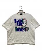 KOLORカラー）の古着「度詰め天竺TEE」｜ホワイト