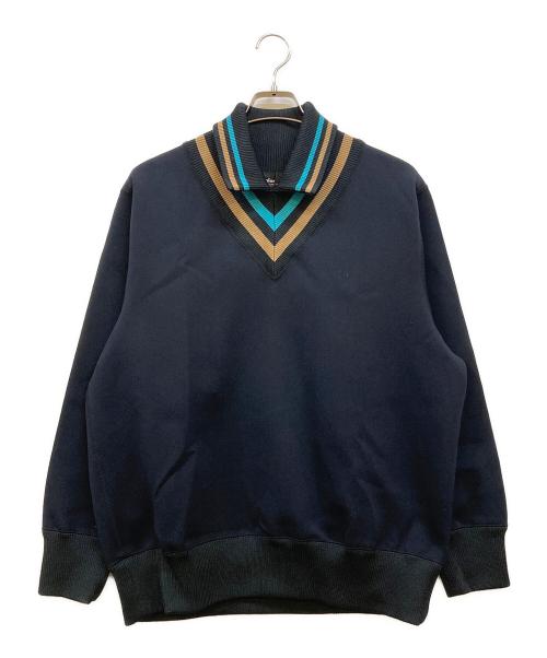 KOLOR（カラー）KOLOR (カラー) 襟付ダンボールスウェット ネイビー サイズ:1の古着・服飾アイテム