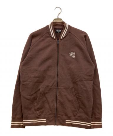 中古・古着通販】stussy (ステューシー) スウェットブルゾン ブラウン