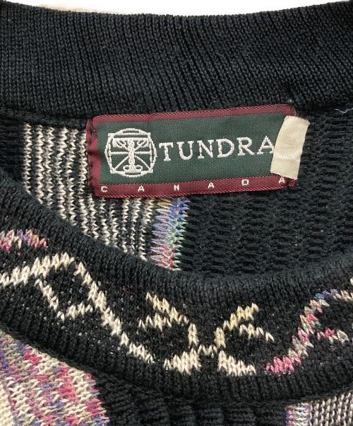 TUNDRA（ツンドラ）TUNDRA (ツンドラ) 3Dニット ブラック サイズ:Lの古着・服飾アイテム