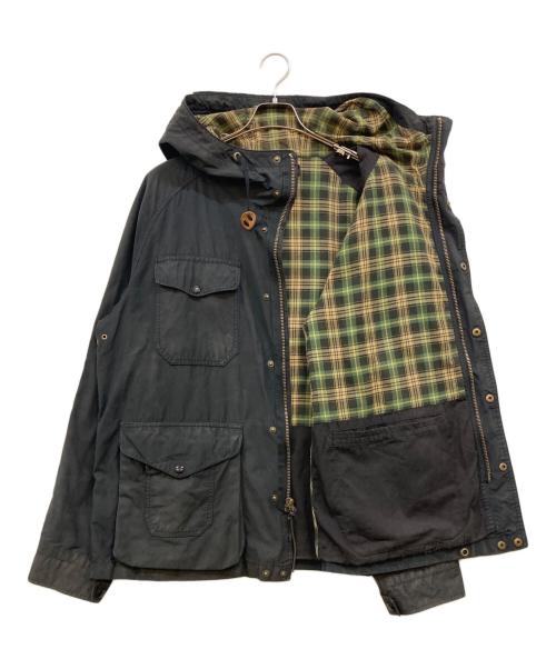 POLO RALPH LAUREN（ポロ・ラルフローレン）POLO RALPH LAUREN (ポロ・ラルフローレン) 裏地チェック オイルドマウンテンパーカー ブラック サイズ:下記参照の古着・服飾アイテム