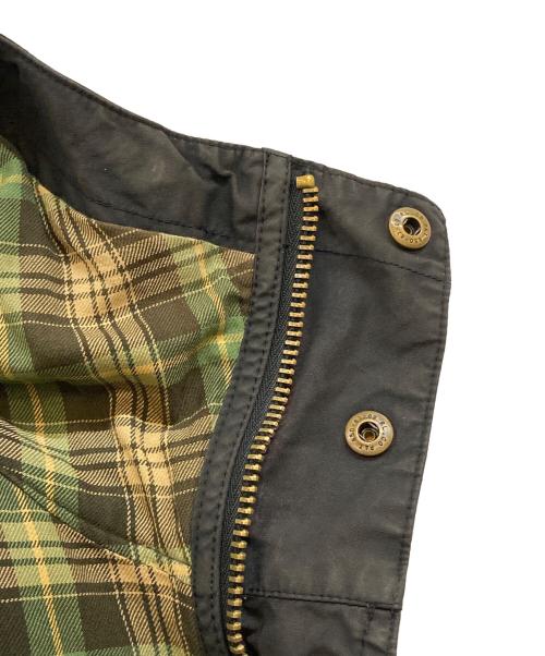 POLO RALPH LAUREN（ポロ・ラルフローレン）POLO RALPH LAUREN (ポロ・ラルフローレン) 裏地チェック オイルドマウンテンパーカー ブラック サイズ:下記参照の古着・服飾アイテム