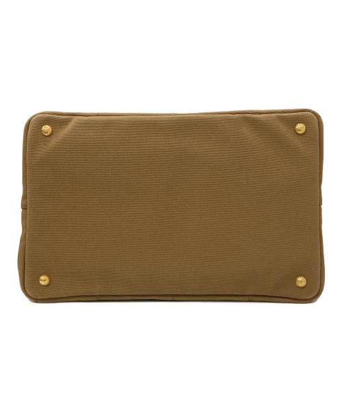 PRADA（プラダ）PRADA (プラダ) カナパM 2WAYキャンバスショルダーバッグ ブラウンの古着・服飾アイテム