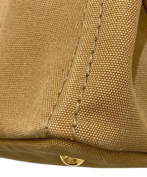 PRADA（プラダ）PRADA (プラダ) カナパM 2WAYキャンバスショルダーバッグ ブラウンの古着・服飾アイテム