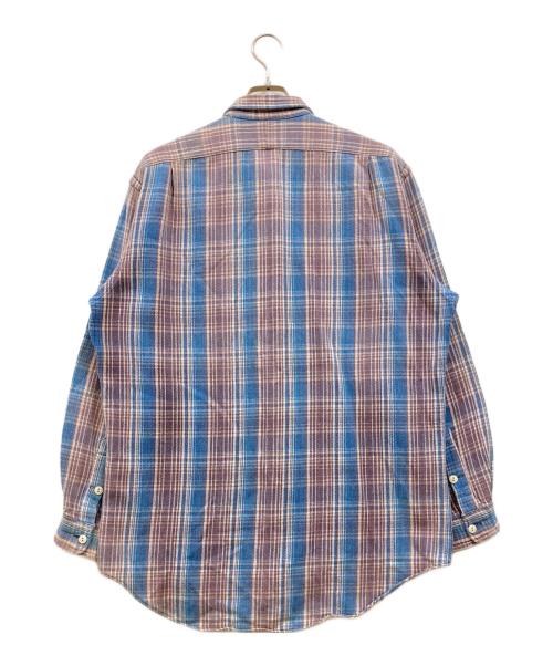 RRL（ダブルアールエル）RRL (ダブルアールエル) フランネルシャツ ブルー サイズ:Ｍの古着・服飾アイテム