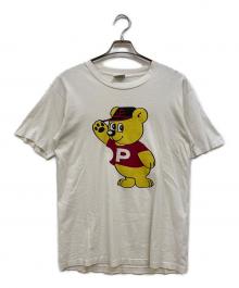 GILDAN（ギルダン）の古着「90's ベアキャラクタープリントTシャツ」｜ホワイト