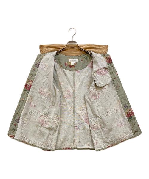 COLDWATER CREEK（コールドウォーター・クリーク）COLDWATER CREEK (コールドウォーター・クリーク) ボタニカルフラワー カバーオール グリーン サイズ:PXLの古着・服飾アイテム