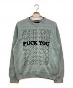 SUPREME×Hysteric Glamourシュプリーム×ヒステリックグラマー）の古着「17AW Fuck You Sweater」｜ブルー
