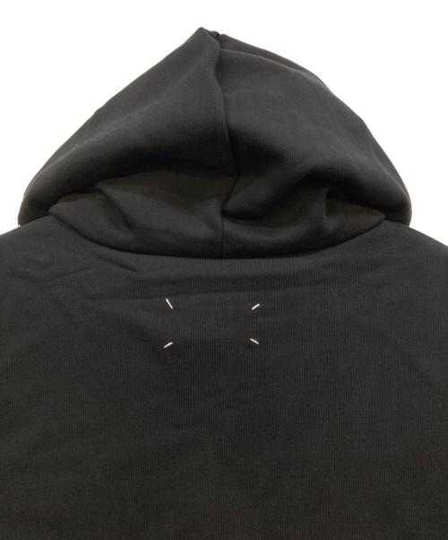 Maison Margiela（メゾンマルジェラ）Maison Margiela (メゾンマルジェラ) DIAGONAL PAINT EFFECT HOODIE ブラック サイズ:46の古着・服飾アイテム