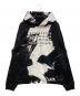 Maison Margiela（メゾンマルジェラ）の古着「DIAGONAL PAINT EFFECT HOODIE」｜ブラック