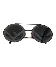 FENDI（フェンディ）の古着「ラナウェイ サークルロゴサングラス」｜ブラック