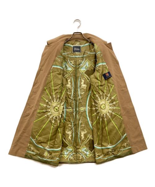 HERNO（ヘルノ）HERNO (ヘルノ) 裏地総柄カシミヤコート ベージュ サイズ:40の古着・服飾アイテム