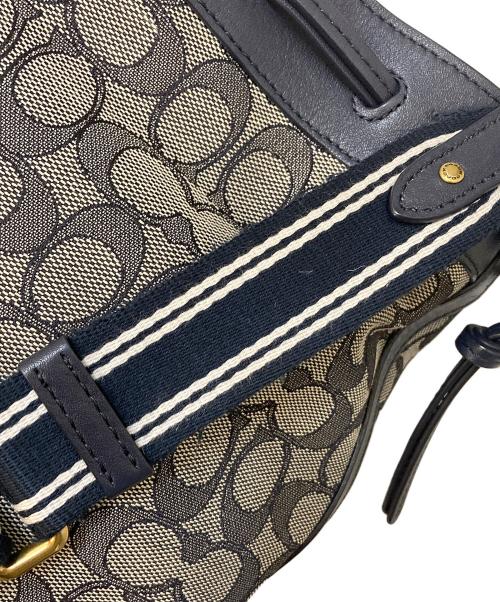 COACH（コーチ）COACH (コーチ) 2WAYバッグ ネイビーの古着・服飾アイテム