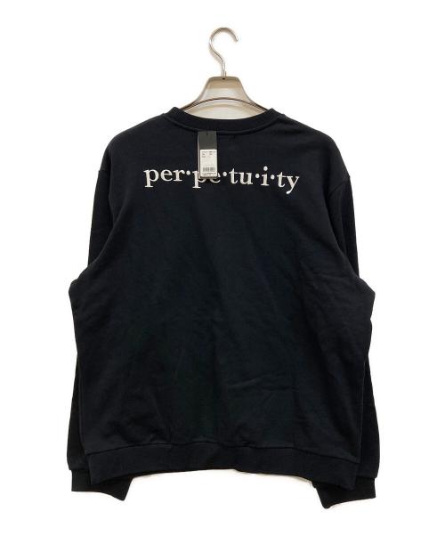 RAF SIMONS（ラフシモンズ）RAF SIMONS (ラフシモンズ) FRED PERRY (フレッドペリー) 23AWCrew Sweatワンポイントピン スウェット ブラック サイズ:Lの古着・服飾アイテム