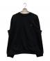 RAF SIMONS（ラフシモンズ）の古着「23AWCrew Sweatワンポイントピン スウェット」｜ブラック