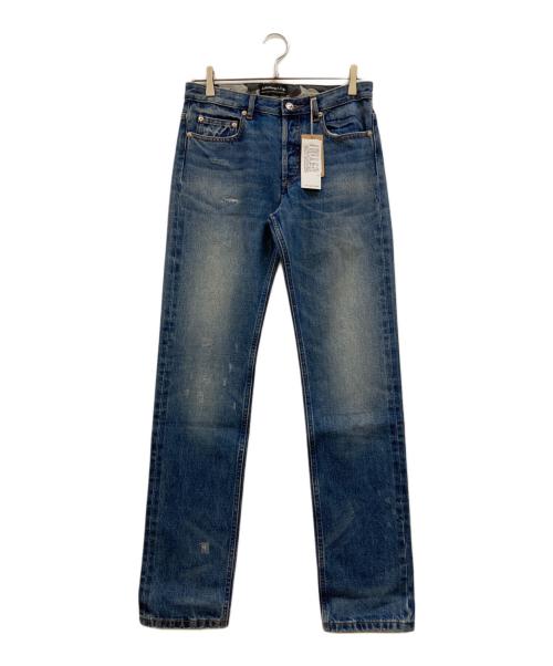 A BATHING APE（ア ベイシング エイプ）A BATHING APE (ア ベイシング エイプ) A.P.C. (アーペーセー) カモフラ切替 セルビッチデニムパンツ インディゴ サイズ:W30 未使用品の古着・服飾アイテム