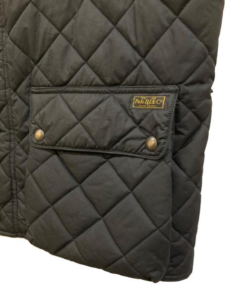 POLO RALPH LAUREN（ポロ・ラルフローレン）POLO RALPH LAUREN (ポロ・ラルフローレン) 90's 中綿キルティングハンティングベスト ブラック サイズ:XLの古着・服飾アイテム