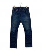 FULLCOUNTフルカウント）の古着「セルビッチデニムパンツ」｜インディゴ