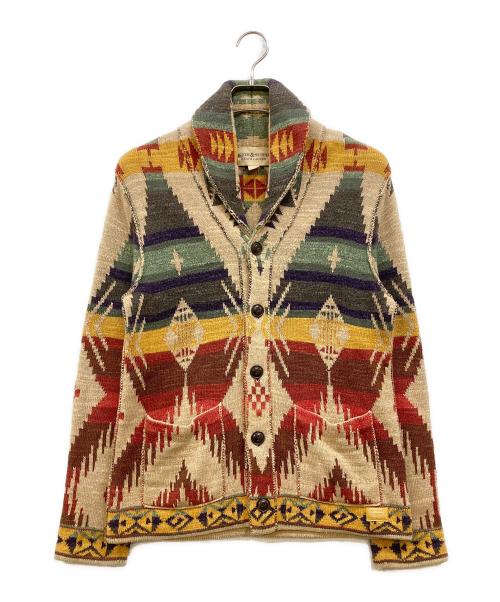 Denim & Supply Ralph Lauren（デニム＆サプライ ラルフローレン）DENIM & SUPPLY RALPH LAUREN (デニム＆サプライ ラルフローレン) オルテガ ネイティブ柄 ショールカラーカーディガン マルチカラー サイズ:Sの古着・服飾アイテム