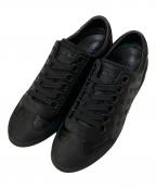 LOUIS VUITTONルイ ヴィトン）の古着「モノグラム サテン レザー スニーカー」｜ブラック