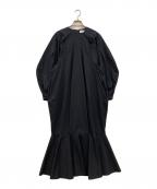 ENFOLDエンフォルド）の古着「MERMAID COCOON DRESS」｜ネイビー