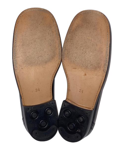 COMME des GARCONS HOMME PLUS（コムデギャルソンオムプリュス）COMME des GARCONS HOMME PLUS (コムデギャルソンオムプリュス) ストレートチップレザーシューズ ブラック サイズ:24㎝の古着・服飾アイテム