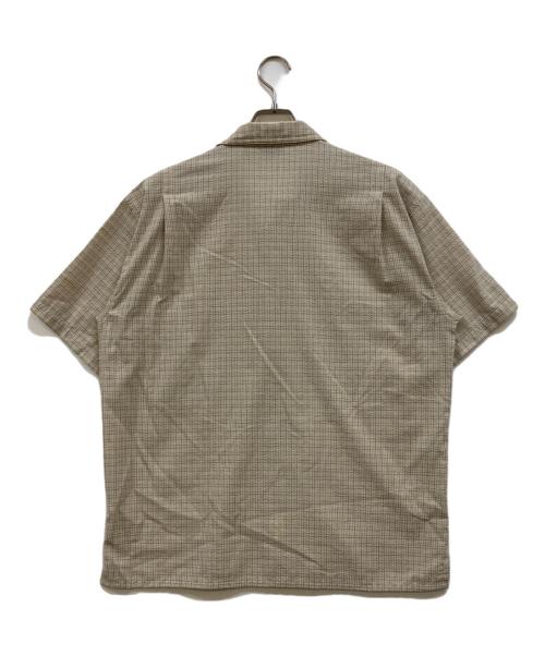 Patagonia（パタゴニア）Patagonia (パタゴニア) チェックシアーサッカーシャツ ベージュ×イエロー サイズ:Ｍの古着・服飾アイテム