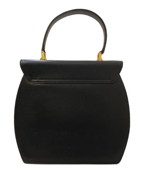 TIFFANY & Co.（ティファニー）TIFFANY & Co. (ティファニー) T字金具 レザーワンハンドルバッグ ブラックの古着・服飾アイテム