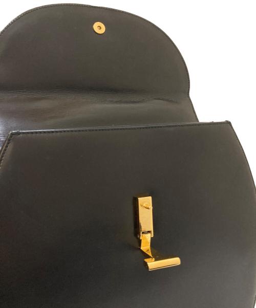 TIFFANY & Co.（ティファニー）TIFFANY & Co. (ティファニー) T字金具 レザーワンハンドルバッグ ブラックの古着・服飾アイテム