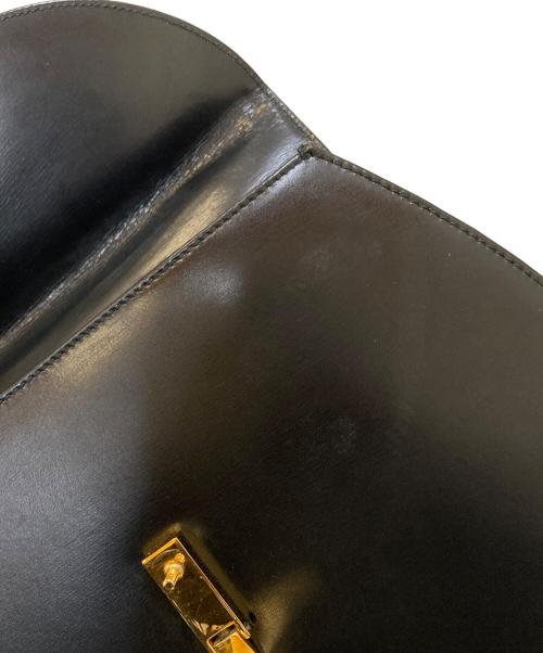 TIFFANY & Co.（ティファニー）TIFFANY & Co. (ティファニー) T字金具 レザーワンハンドルバッグ ブラックの古着・服飾アイテム