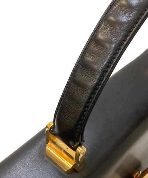 TIFFANY & Co.（ティファニー）TIFFANY & Co. (ティファニー) T字金具 レザーワンハンドルバッグ ブラックの古着・服飾アイテム