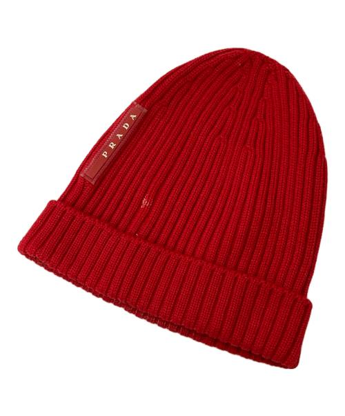 PRADA SPORTS（プラダスポーツ）PRADA SPORTS (プラダスポーツ) ニットキャップ レッドの古着・服飾アイテム